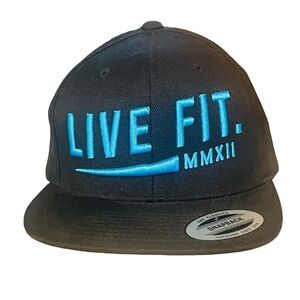 Live Fit LVFT Black Blue SnapBack Men’s Embroidered